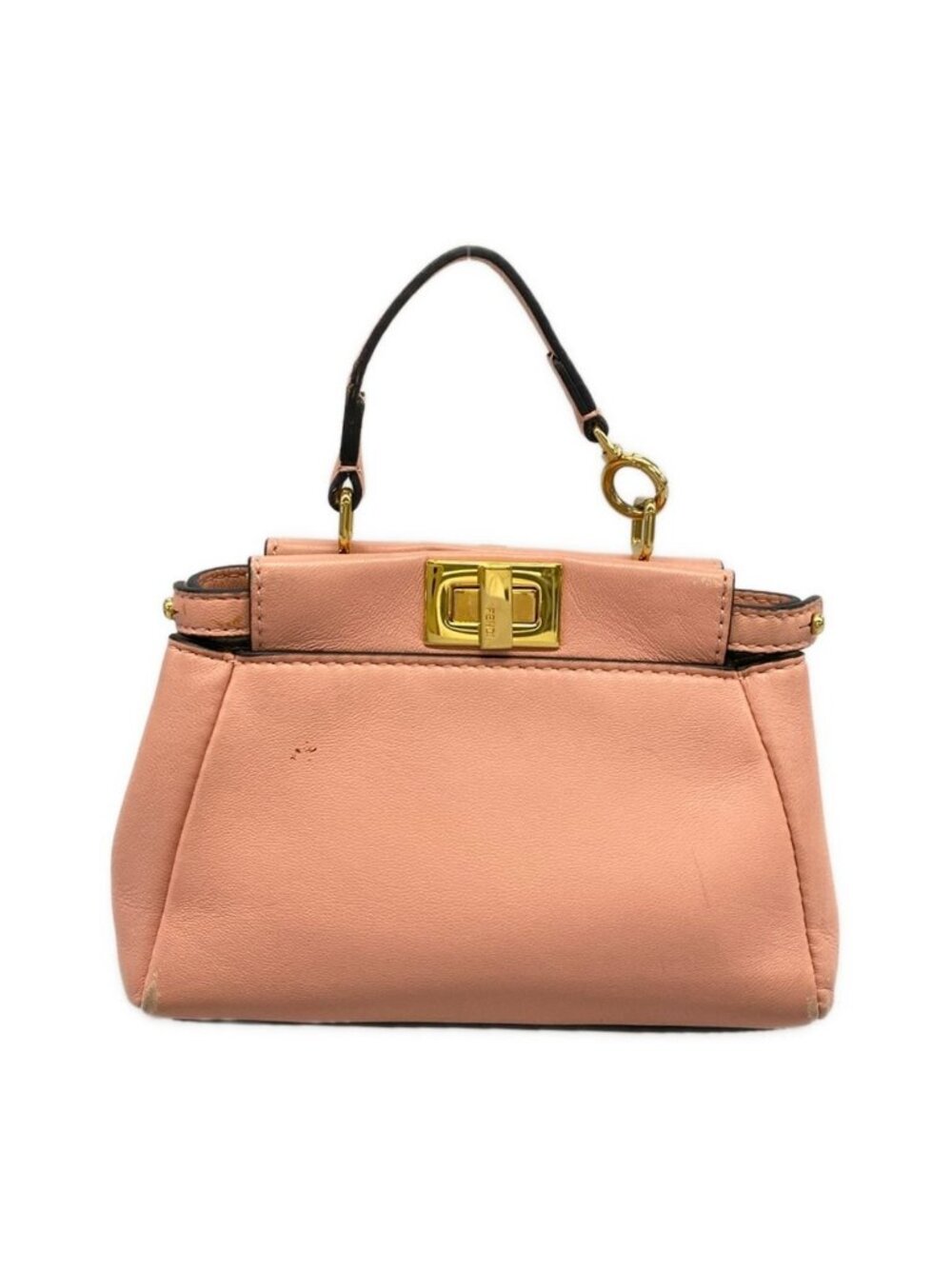 Fendi Micro Peekaboo Light Pink Mini Bag Leather